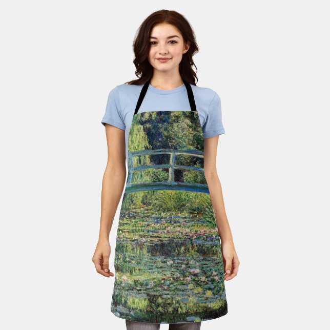 Claude Monet - Water Lily Pond & Japanesese Bridge Apron (Worn)