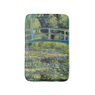 Claude Monet - Water Lily Pond & Japanesese Bridge Bath Mat
