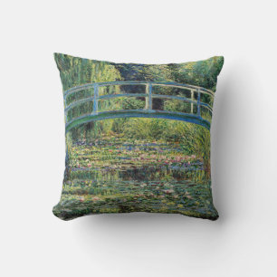 Claude Monet - Water Lily Pond & Japanesese Bridge Cushion
