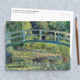 Claude Monet - Water Lily Pond & Japanesese Bridge Postcard