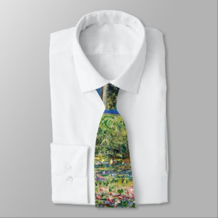 Claude Monet - Water Lily Pond & Japanesese Bridge Tie