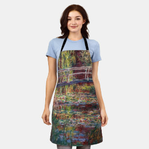 Claude Monet - Water Lily pond, Pink Harmony Apron