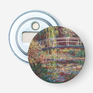 Claude Monet - Water Lily pond, Pink Harmony Bottle Opener