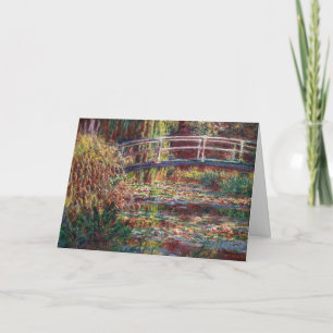 Claude Monet - Water Lily pond, Pink Harmony Card