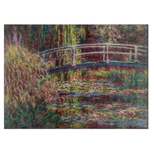 Claude Monet - Water Lily pond, Pink Harmony Cutting Board