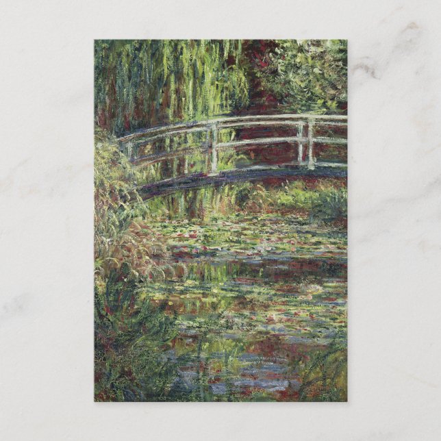 Claude Monet - Water lily Pond Pink Harmony Enclosure Card (Front)