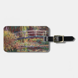 Claude Monet - Water Lily pond, Pink Harmony Luggage Tag