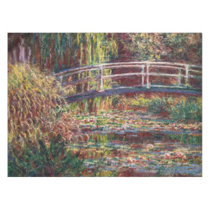 Claude Monet - Water Lily pond, Pink Harmony Tablecloth