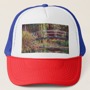 Claude Monet - Water Lily pond, Pink Harmony Trucker Hat