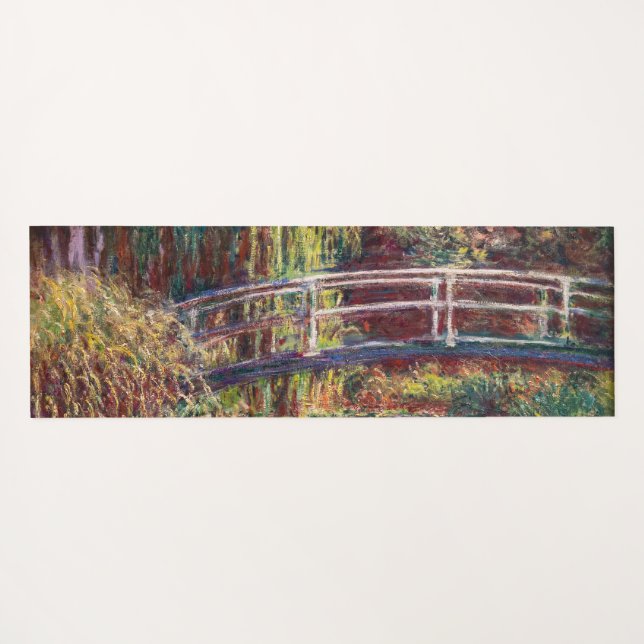 Claude Monet - Water Lily pond, Pink Harmony Yoga Mat (Back (Horizontal))