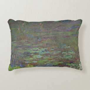 Claude Monet Waterlilies at Sunset Decorative Cushion