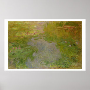 Claude Monet Waterlilies, c.1919 (oil on canvas) Poster