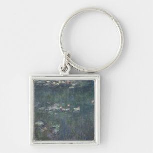 Claude Monet Waterlilies: Green Reflections Key Ring