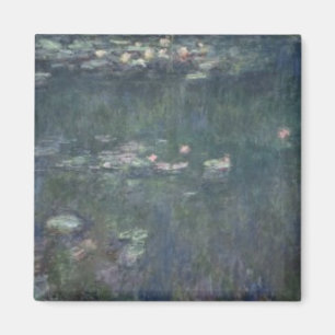 Claude Monet Waterlilies: Green Reflections Magnet