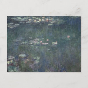 Claude Monet   Waterlilies: Green Reflections Postcard