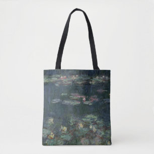 Claude Monet   Waterlilies: Green Reflections Tote Bag