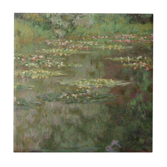 Claude Monet | Waterlilies or The Water Lily Pond  Ceramic Tile (Front)