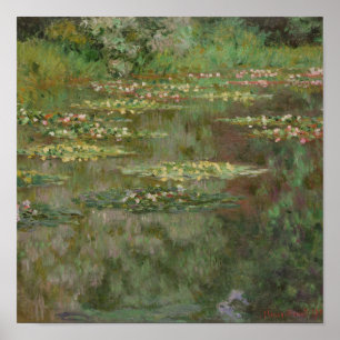 Claude Monet Waterlilies or The Water Lily Pond Poster