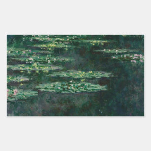 Claude Monet - Waterlilies Rectangular Sticker