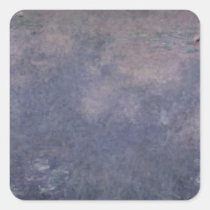 Claude Monet   Waterlilies: Two Weeping Willows Square Sticker