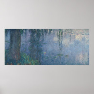 Claude Monet   Waterlilies: Weeping Willows, 1914 Poster