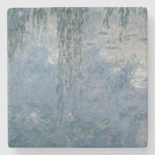 Claude Monet Waterlilies: Weeping Willows, 1914 Stone Coaster
