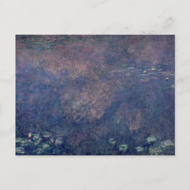 Claude Monet | Waterlilies: Weeping Willows centre Postcard (Front)