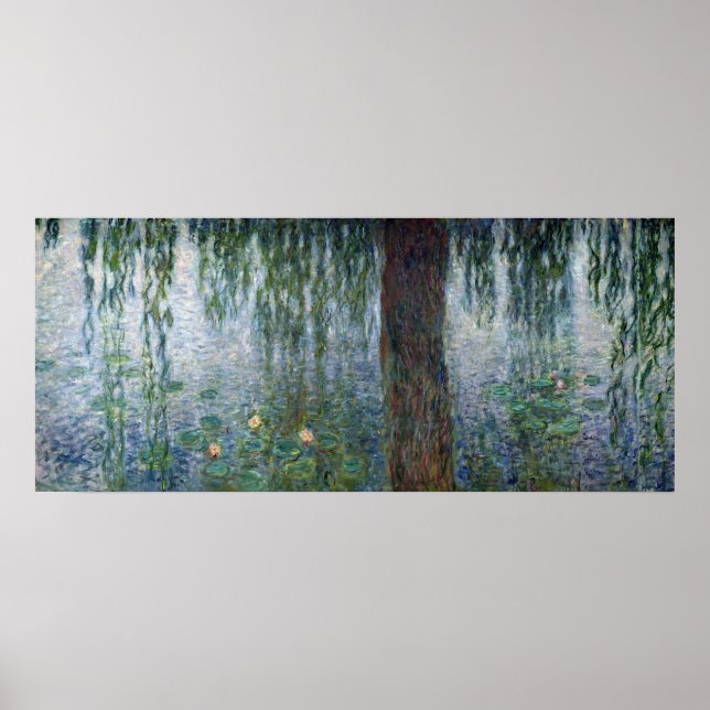 Claude Monet | Waterlilies Weeping Willows left Poster (Front)