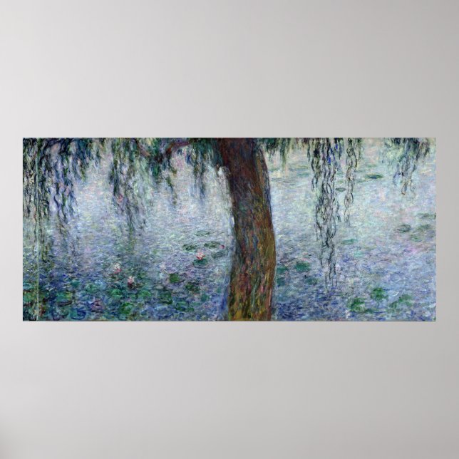 Claude Monet | Waterlilies Weeping Willows right Poster (Front)