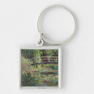 Claude Monet Waterlily Pond: Pink Harmony, 1900 Key Ring