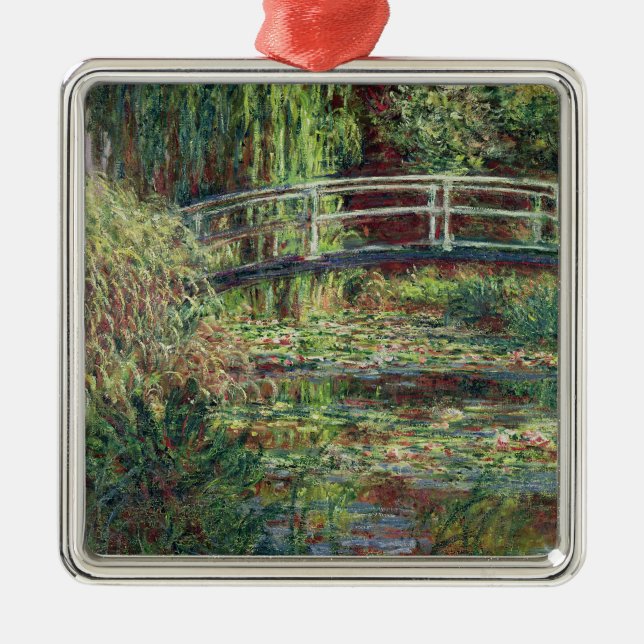 Claude Monet | Waterlily Pond: Pink Harmony, 1900 Metal Tree Decoration (Front)