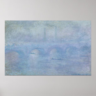 Claude Monet Waterloo Bridge: Effect of the Mist Poster