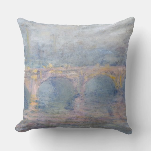 Claude Monet | Waterloo Bridge, London, at Sunset Cushion (Front)