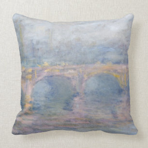 Claude Monet   Waterloo Bridge, London, at Sunset Cushion