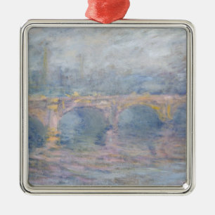 Claude Monet Waterloo Bridge, London, at Sunset Metal Ornament