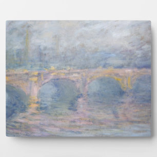 Claude Monet   Waterloo Bridge, London, at Sunset Plaque