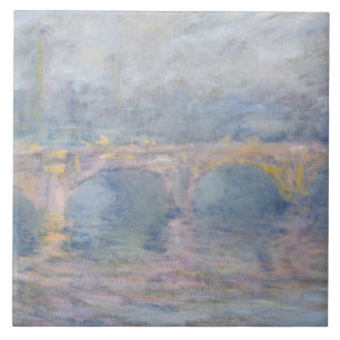 Claude Monet Waterloo Bridge, London, at Sunset Tile