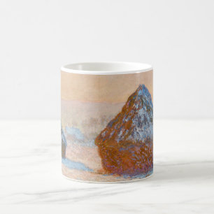 Claude Monet - Wheatstacks, Snow Effect, Morning Coffee Mug