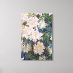 Claude Monet - White Clematis Canvas Print