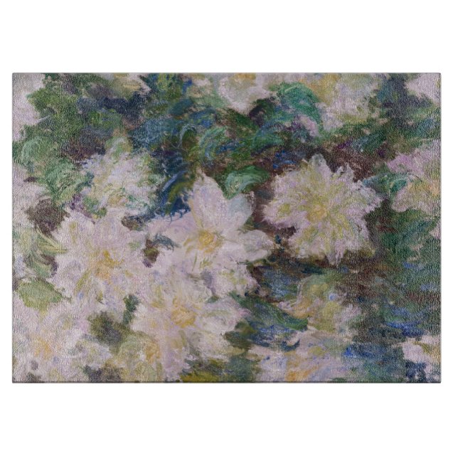 Claude Monet - White Clematis Cutting Board (Front)