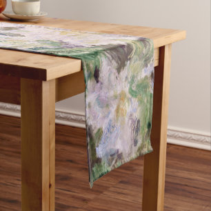 Claude Monet - White Clematis Short Table Runner