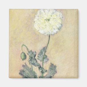 Claude Monet White Poppy, 1883 Magnet