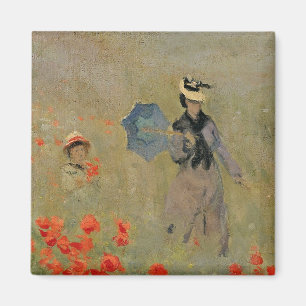 Claude Monet Wild Poppies, near Argenteuil Magnet