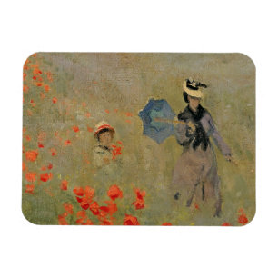 Claude Monet Wild Poppies, near Argenteuil Magnet