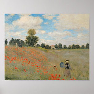 Claude Monet Wild Poppies, near Argenteuil Poster