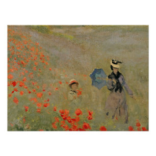 Claude Monet Wild Poppies, near Argenteuil Poster