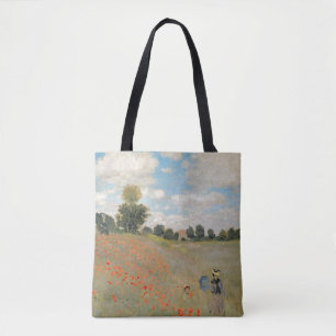 Claude Monet   Wild Poppies, near Argenteuil Tote Bag