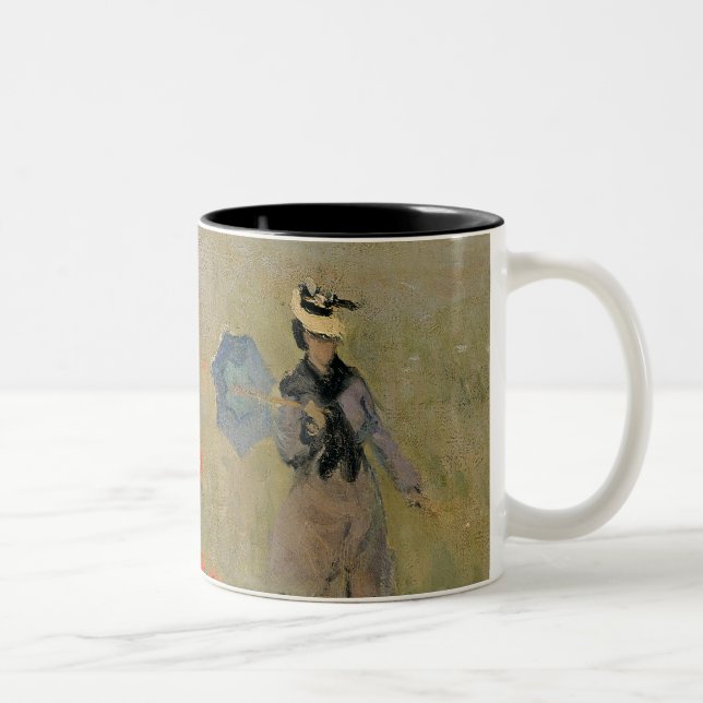 Claude Monet | Wild Poppies, near Argenteuil Two-Tone Coffee Mug (Right)
