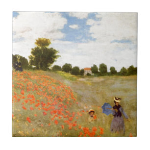 Claude Monet // Wild Poppies Tile