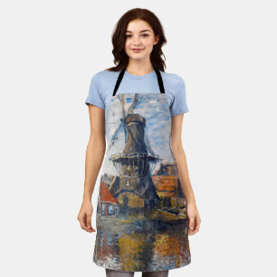 Claude Monet - Windmill, Amsterdam  Apron